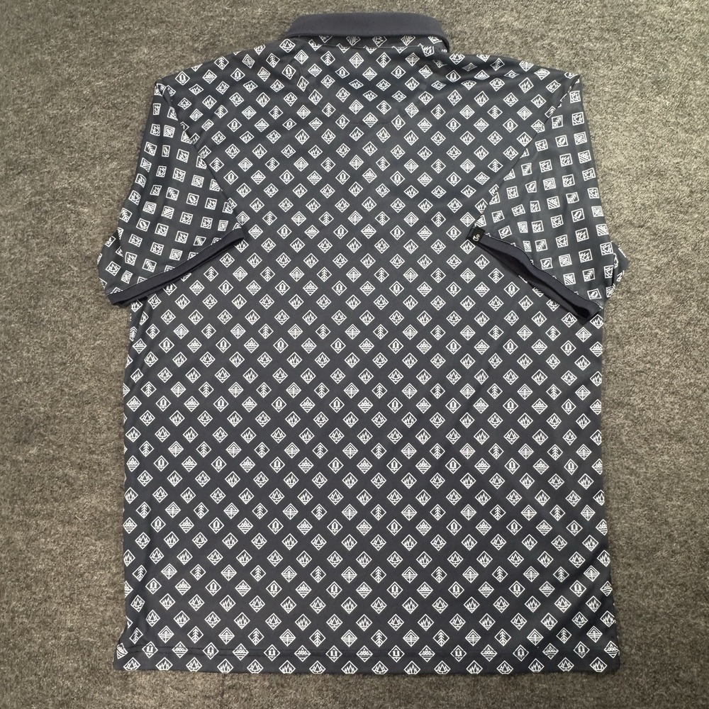 Swannies Golf Polo Shirt Mens Large Geometric Print Short Sleeve Performance - Picture 2 of 10